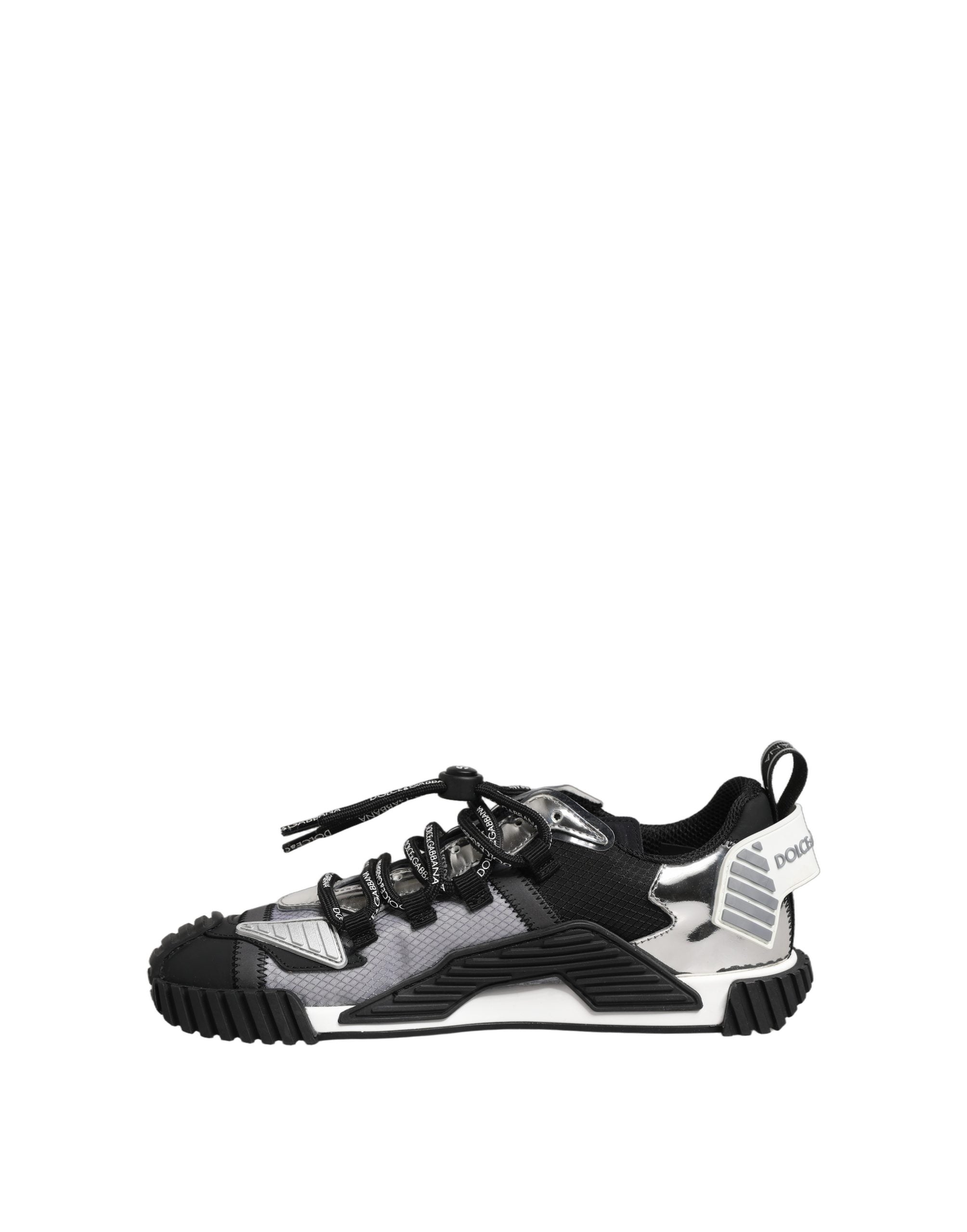 Chaussures sneakers basses multicolores Dolce & Gabbana NS1 pour hommes, vue de face avec détails de design coloré.