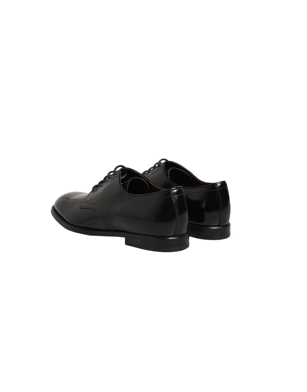 Chaussures derby pour homme en cuir de veau noir de Dolce & Gabbana, style élégant et classique.