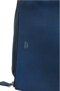 Fendi Ledershoppingtasche Marineblau