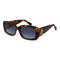 Lunettes de soleil marron en acétate de la marque Tommy Hilfiger, avec monture élégante et branches épaisses.