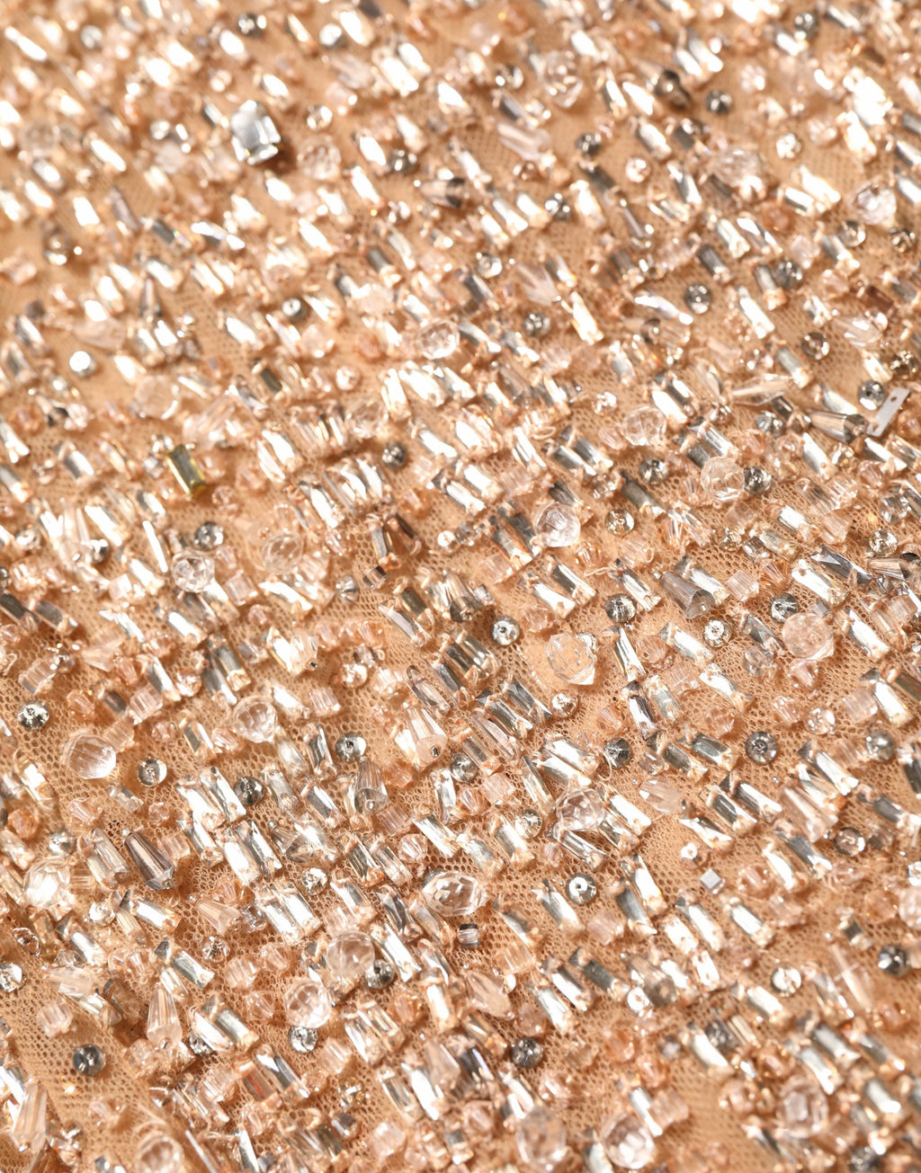 Robe sirène marron Dolce & Gabbana ornée de cristaux, élégante robe de soirée à la coupe moulante et détails brillants.