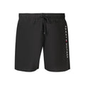 Maillot de bain homme Tommy Hilfiger en polyester noir, style sportif et confortable, adapté à la plage ou à la piscine.