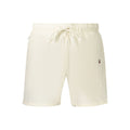 Shorts pour hommes Tommy Hilfiger en polyester beige, avec ceinture et poches, parfaits pour un style décontracté.