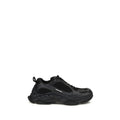 Chaussures de sport Balenciaga en polyester noir, baskets athlétiques modernes avec semelle épaisse et design élégant.