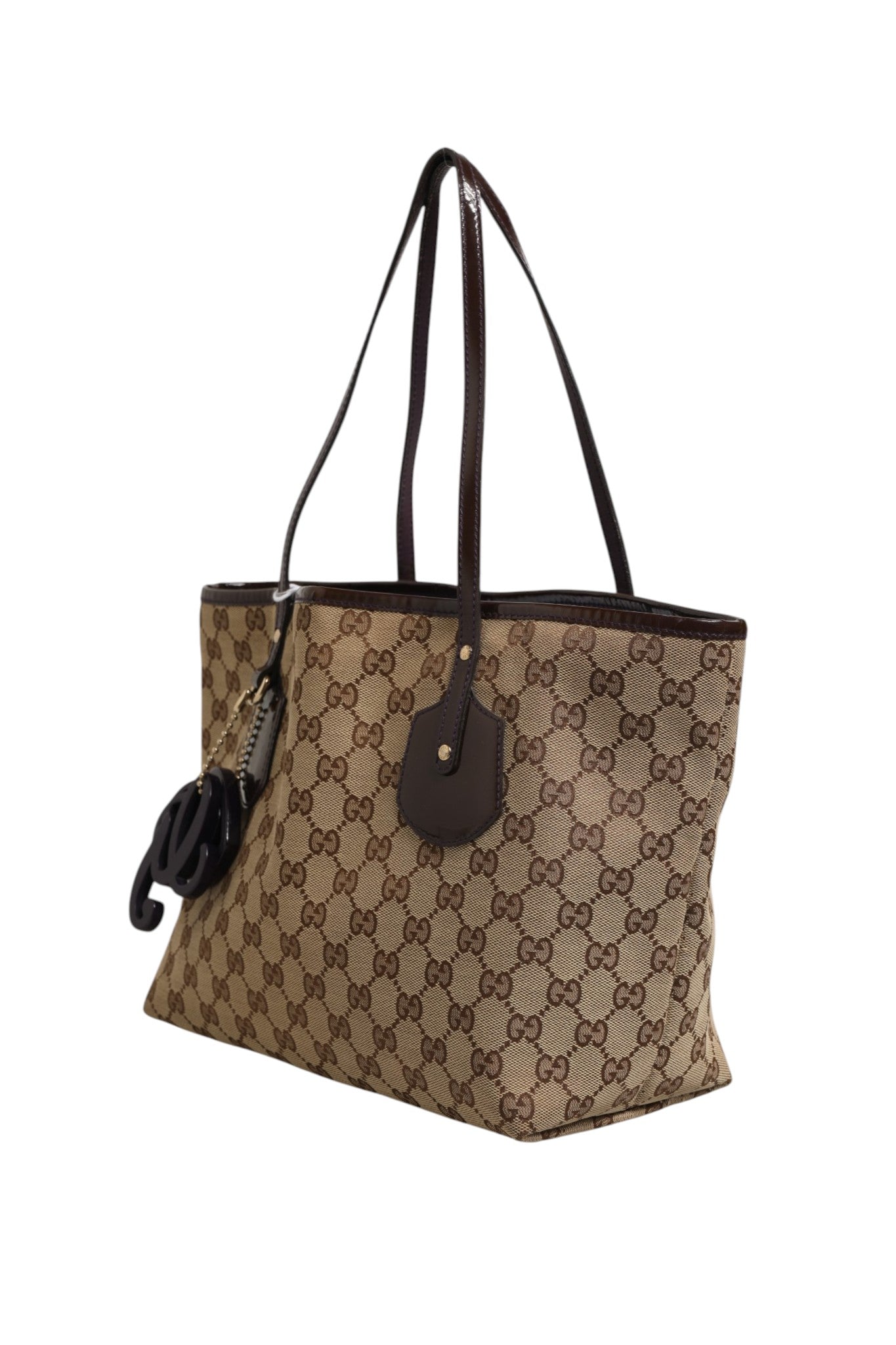 Gucci Beige Canvas Medium Jolie Charm Tote Bag