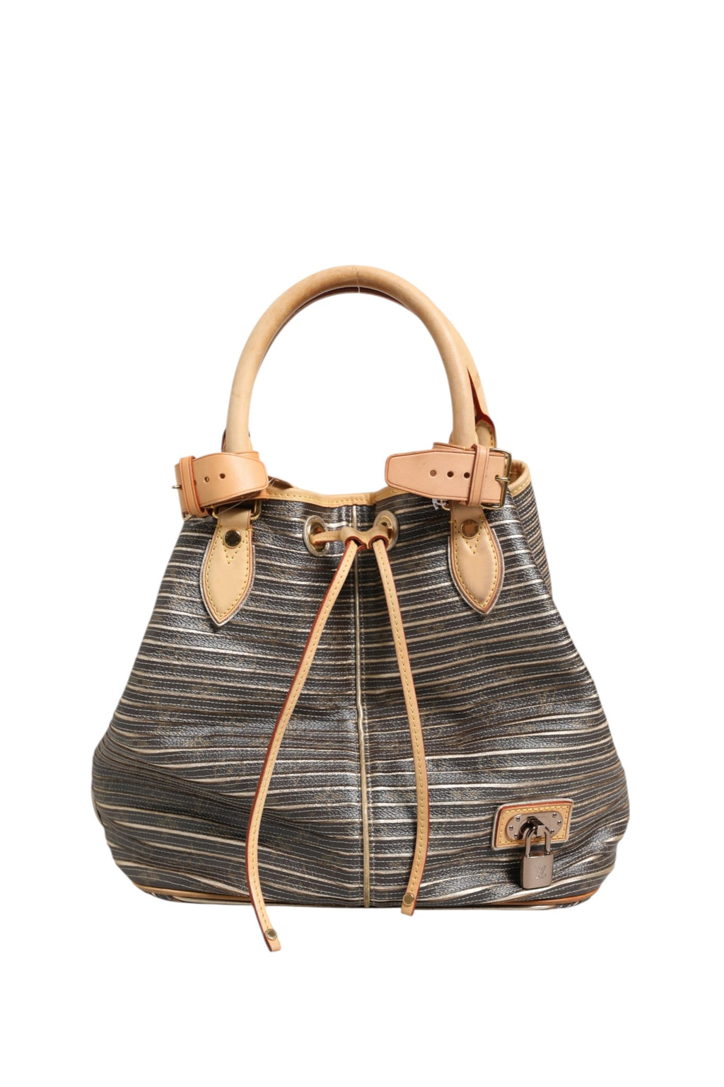 Sac Louis Vuitton Eden Neo en toile Monogram Argent, édition limitée, avec détails en cuir et logo LV visible.