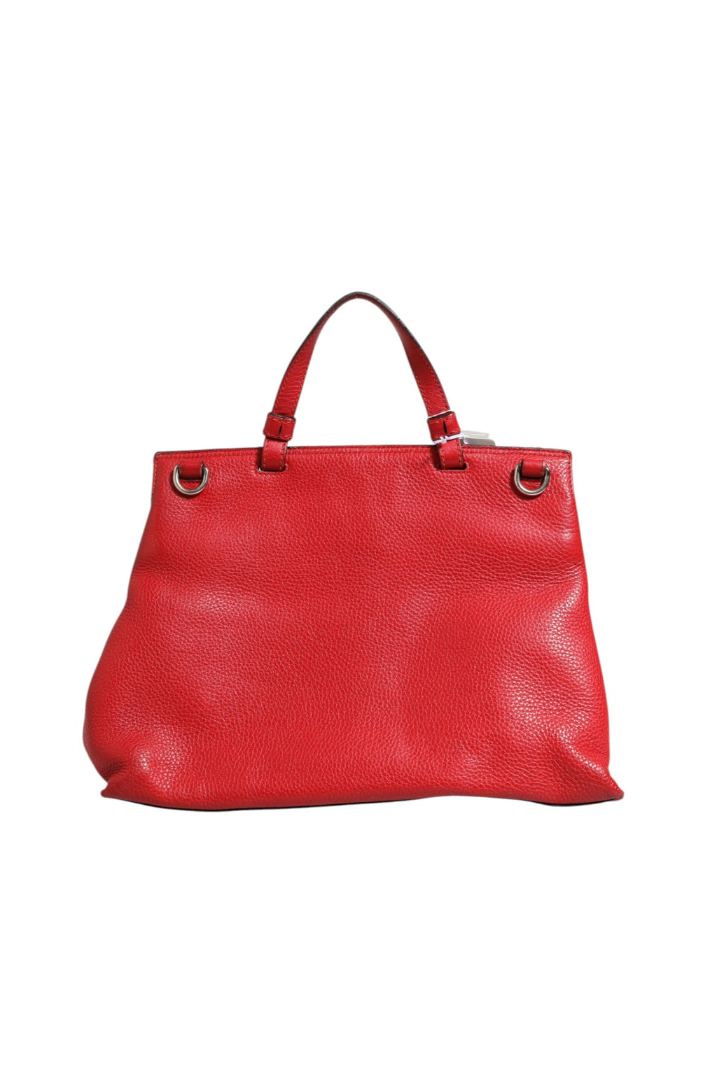Sac à main Gucci Daily Tote en cuir rouge avec poignée en bambou, sac à bandoulière élégant et pratique.