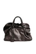 Sac à épaule en cuir nappa métallisé avec volants de Prada, élégant et sophistiqué, pour un style moderne et luxueux.