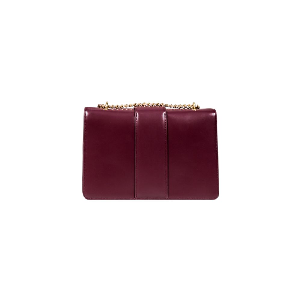 Sac à main en polyester bordeaux de Armani Exchange, élégant et spacieux, avec poignées et détails modernes.