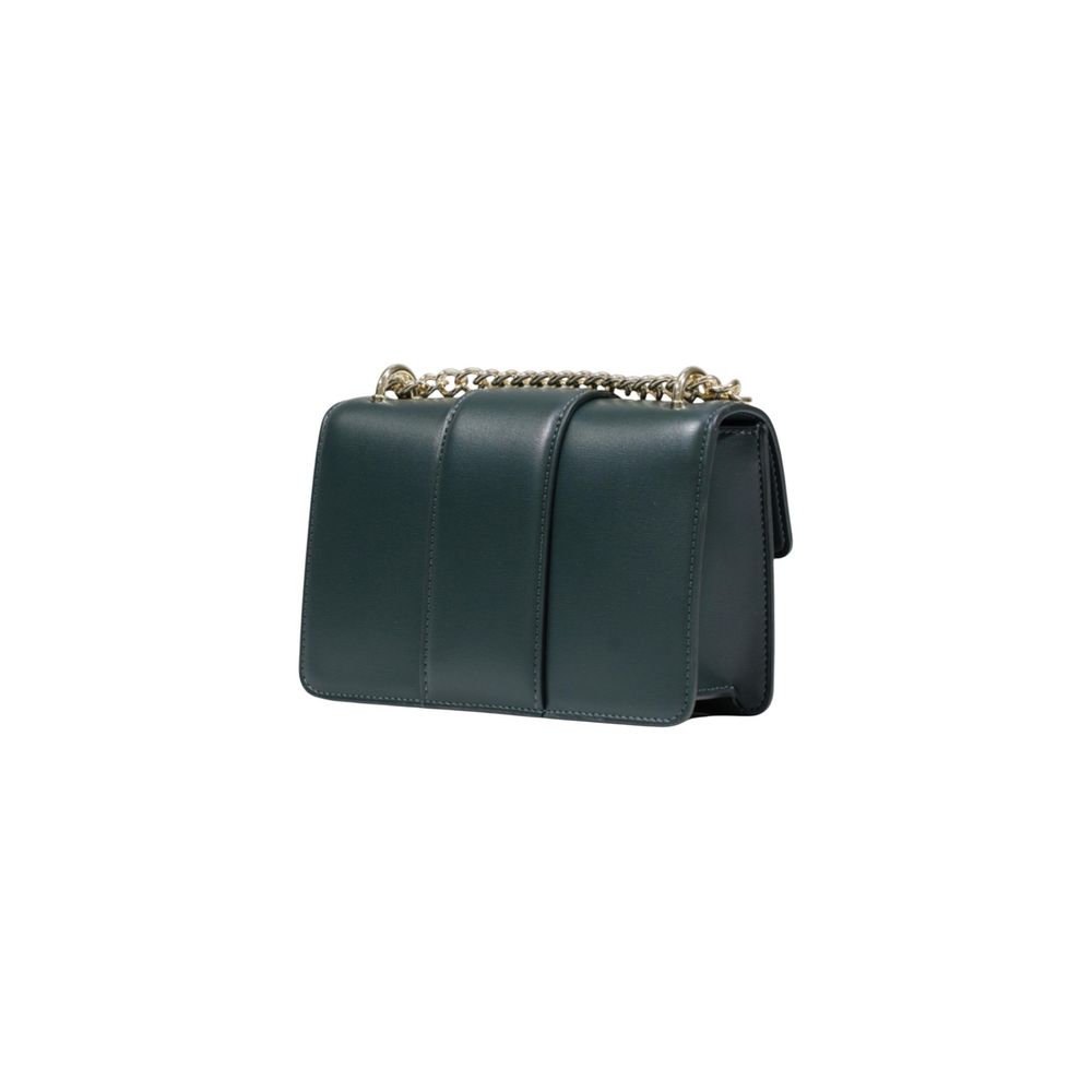 Sac à main en polyester vert Armani Exchange avec poignée, vue de face montrant le design élégant et coloré.