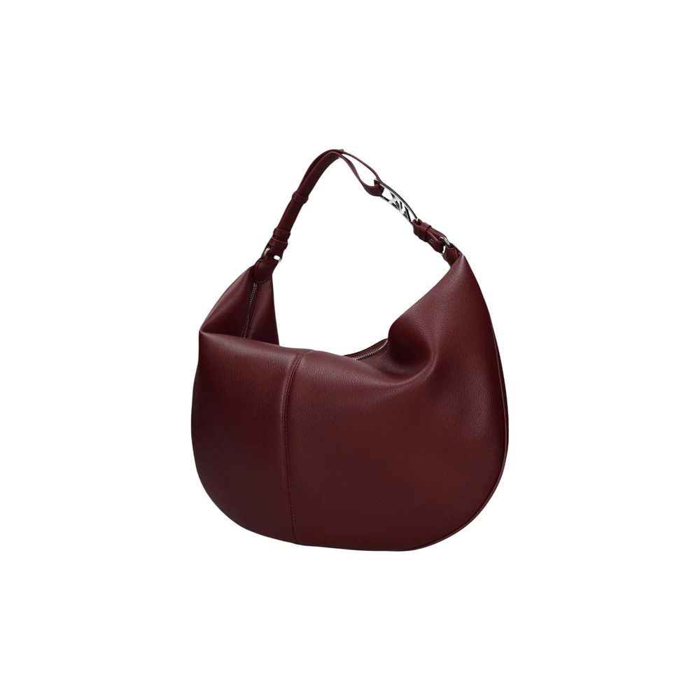 Sac à main en polyester Bordeaux de la marque Armani Exchange, avec poignées élégantes et détails sophistiqués.