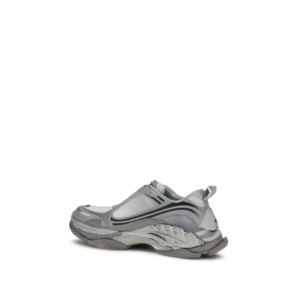 Chaussures de sport grises Balenciaga en polyéthylène avec design moderne et semelle épaisse.