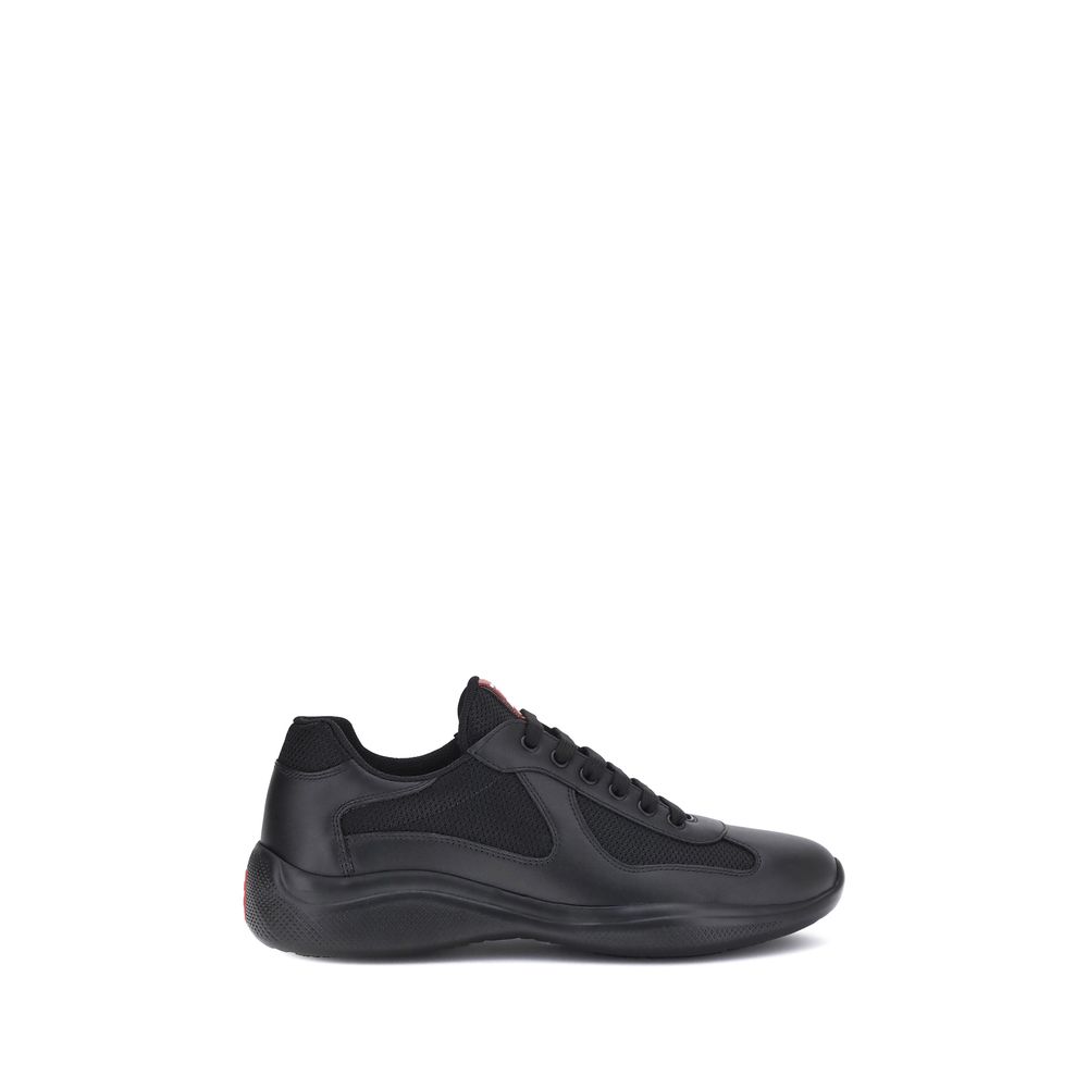 Prada schwarze Polyamid-Sneakers