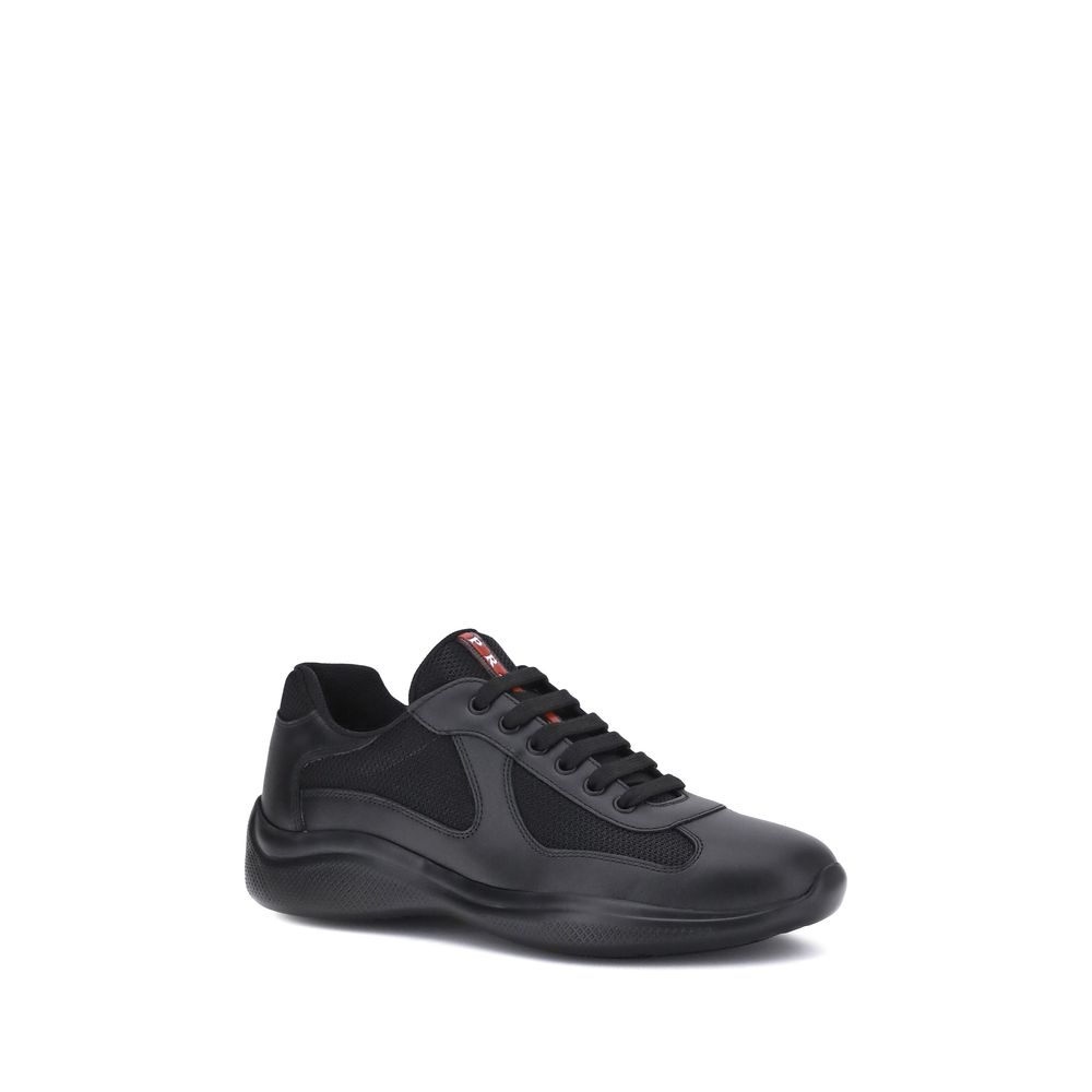 Prada schwarze Polyamid-Sneakers
