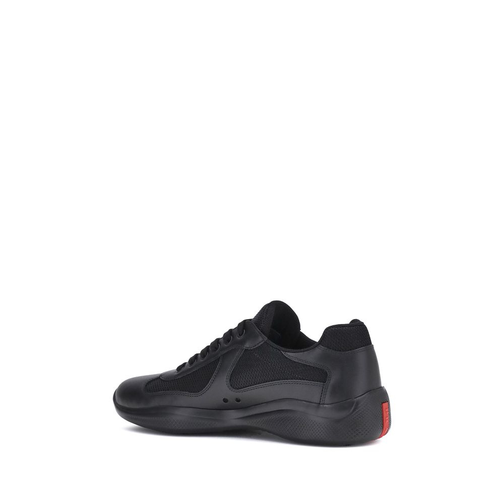 Prada schwarze Polyamid-Sneakers