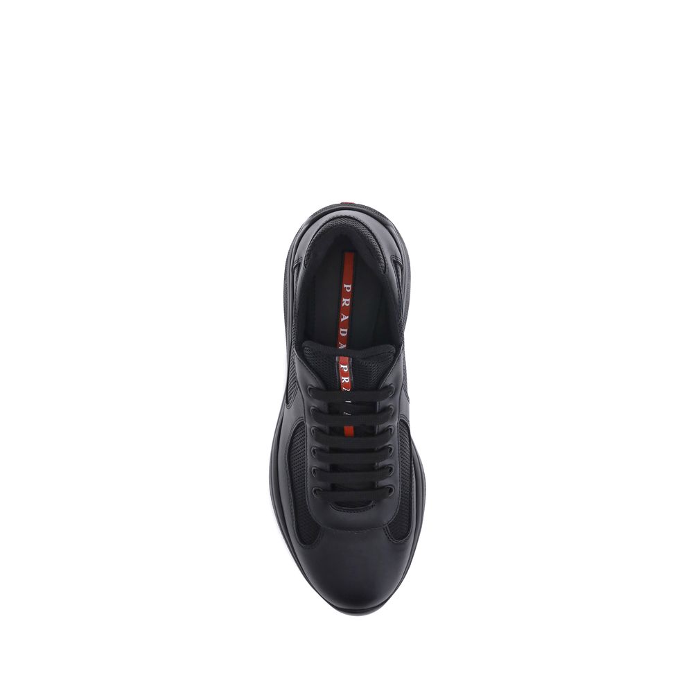 Prada schwarze Polyamid-Sneakers