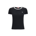 T-shirt en coton noir de la marque Kenzo, coupe classique, porté sur un mannequin.