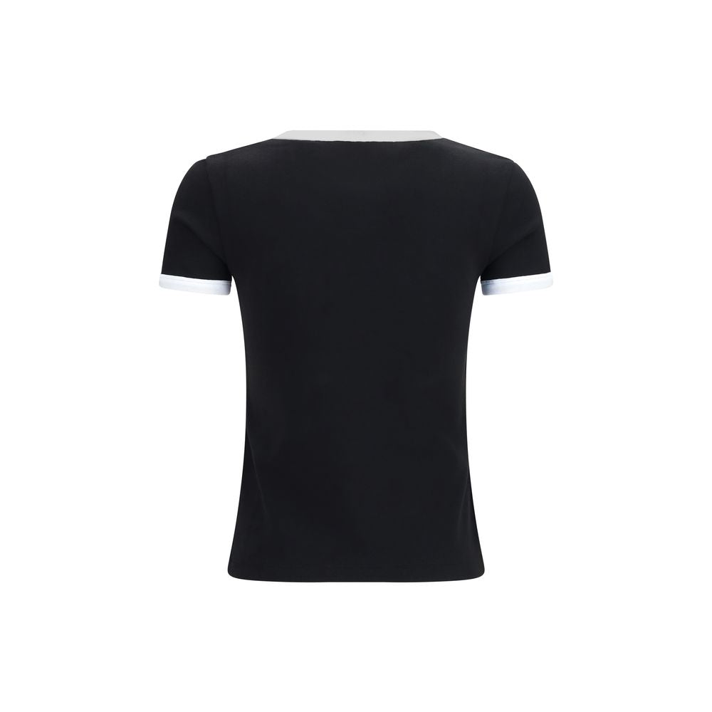 T-shirt noir en coton de la marque Kenzo, vue de face avec design simple et col rond.