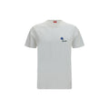 T-shirt blanc en coton de la marque Kenzo, coupe classique avec logo discret sur la poitrine.
