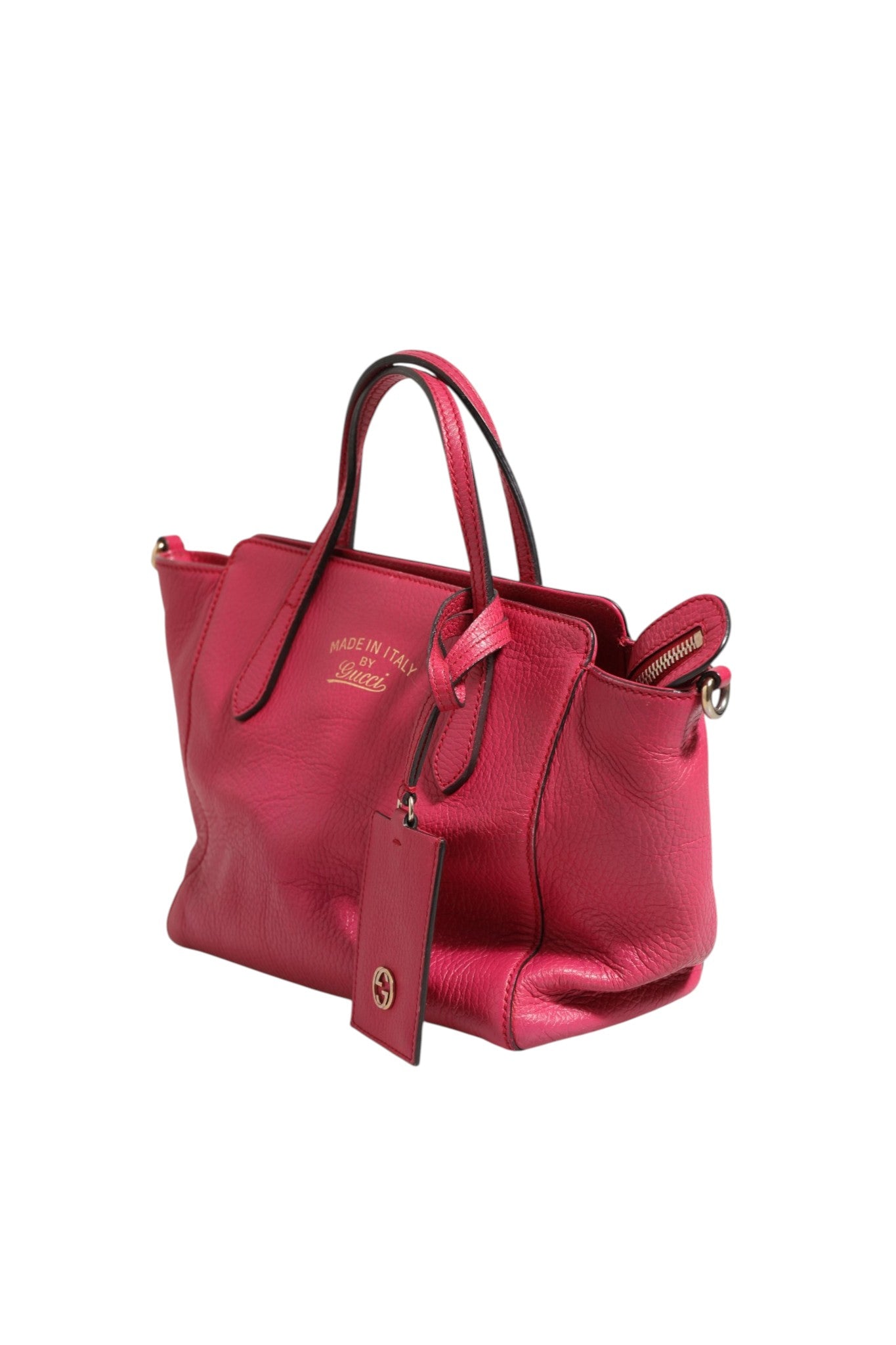 Gucci Swing Leather 2Way Tote Bag