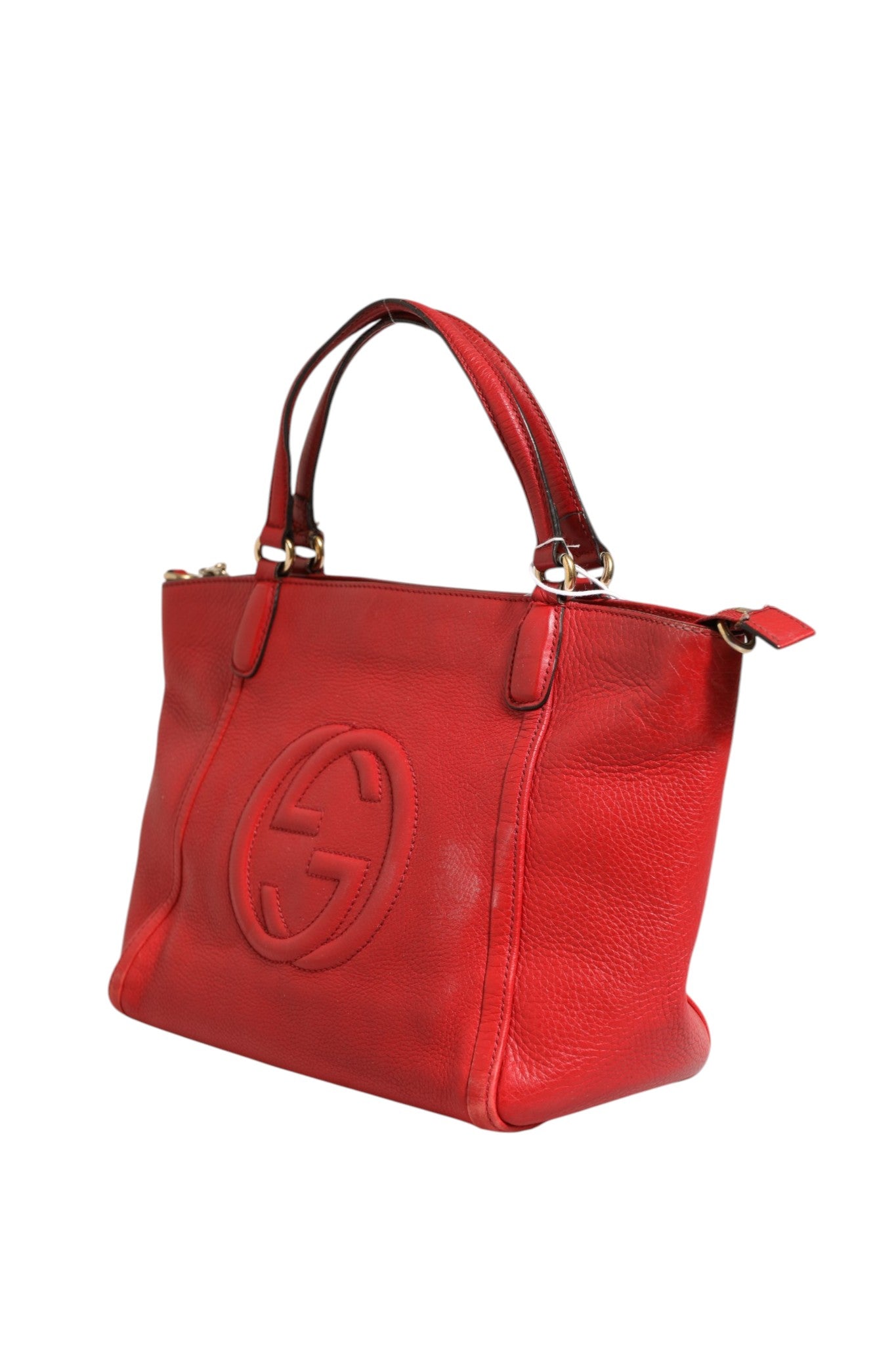 Sac Gucci Soho en cuir noir, petit sac à main en bandoulière avec logo Gucci, design élégant et compact.
