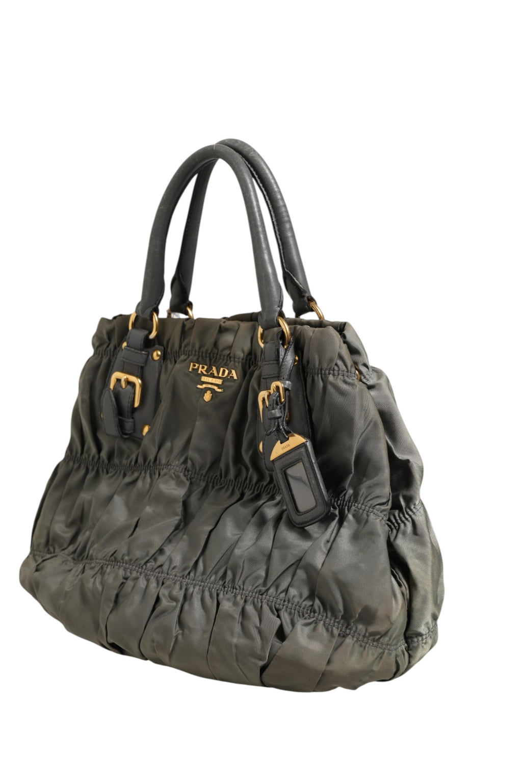 Sac Prada Tessuto Nylon Gaufre, grand sac fourre-tout en nylon avec motifs en relief, idéal pour un style pratique et élégant.