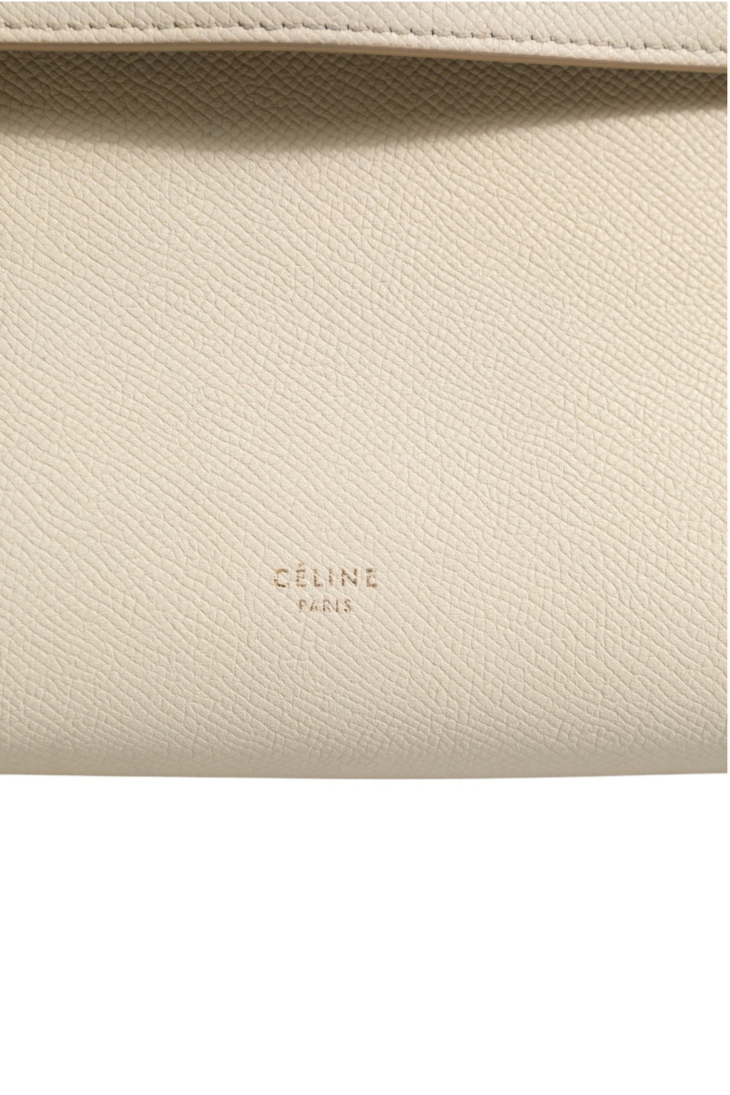 Celine Nano Belt Bag Genarbtes Kalbsleder Chalk