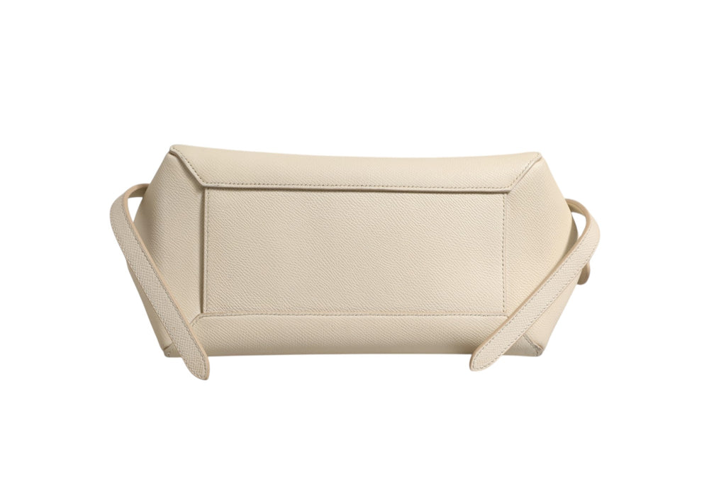 Celine Nano Belt Bag Genarbtes Kalbsleder Chalk
