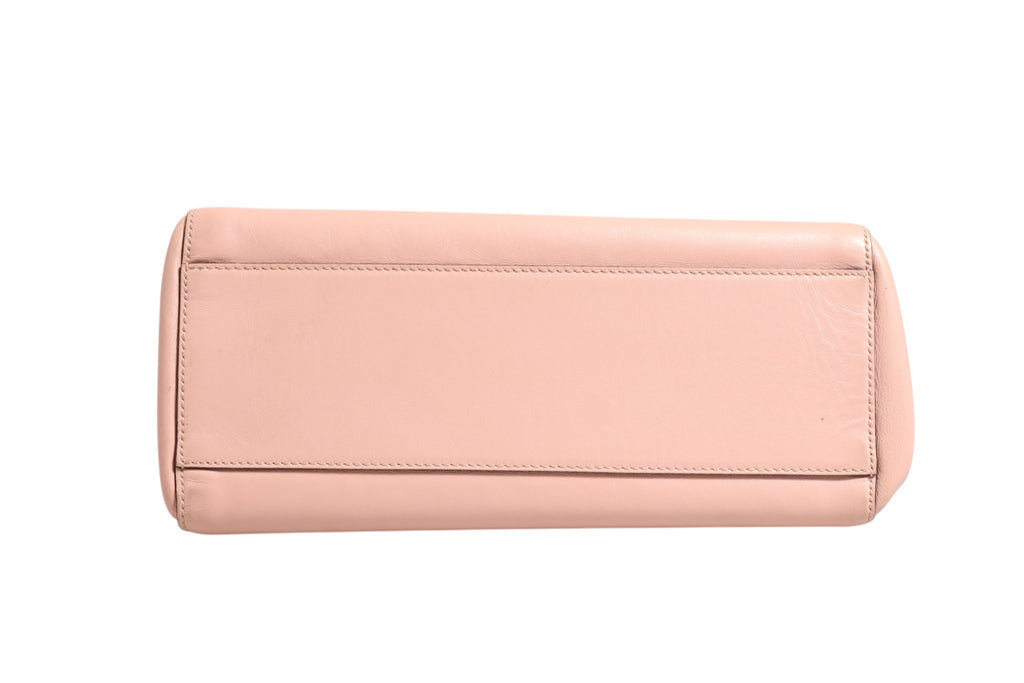 Sac à main Gucci Nymphaea en cuir de veau rose et blanc, petit modèle avec poignée supérieure élégante.