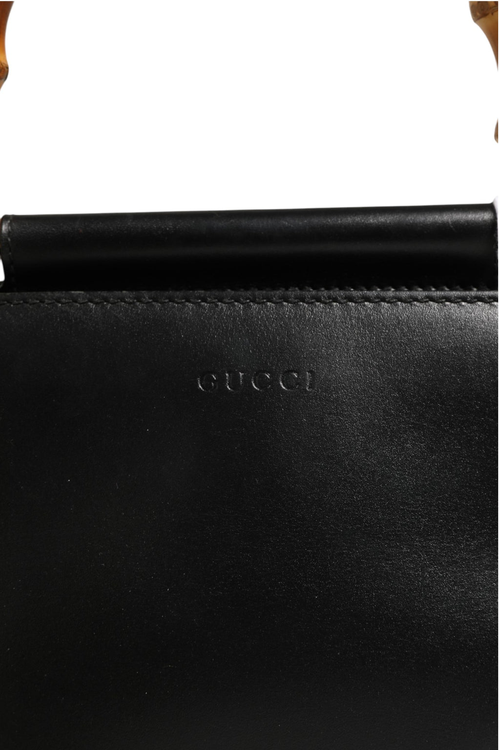 Gucci Nymphaea Bambus Henkeltasche aus Leder