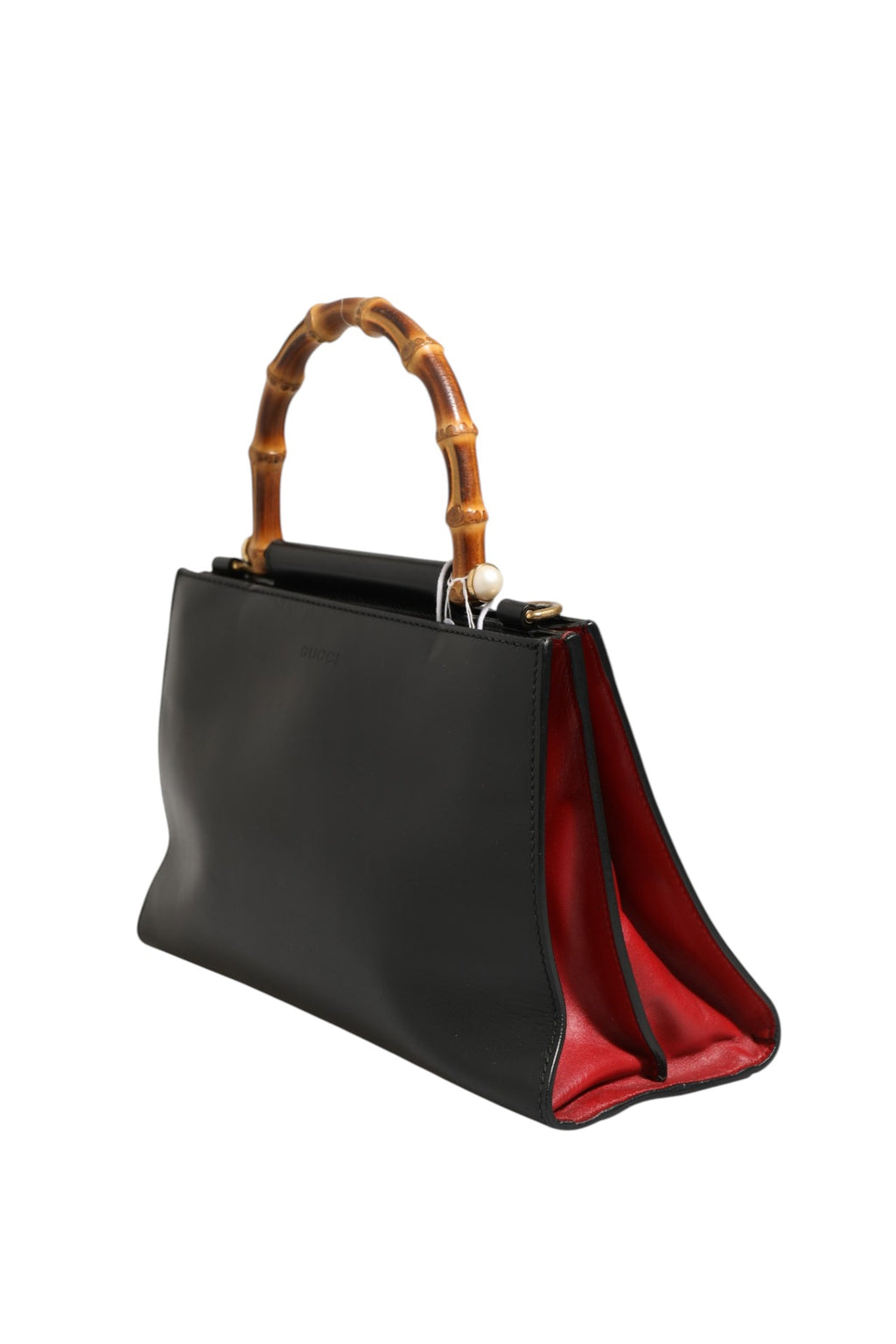 Gucci Nymphaea Bambus Henkeltasche aus Leder