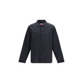 Veste en coton noire de la marque Kenzo, style décontracté avec logo Kenzo visible sur la poitrine.
