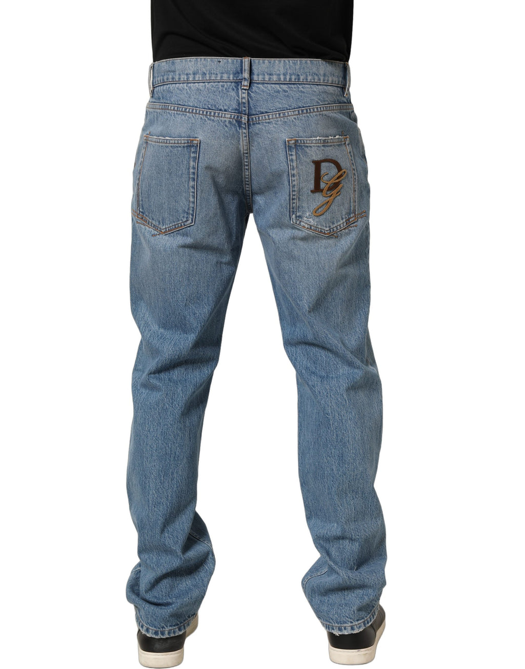 Dolce & Gabbana Light Blue Washed MidWaist Classic Denim Jeans