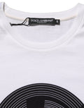 T-shirt blanc Dolce & Gabbana D&G WE LOVE JAPAN avec imprimé coton, vue de face.