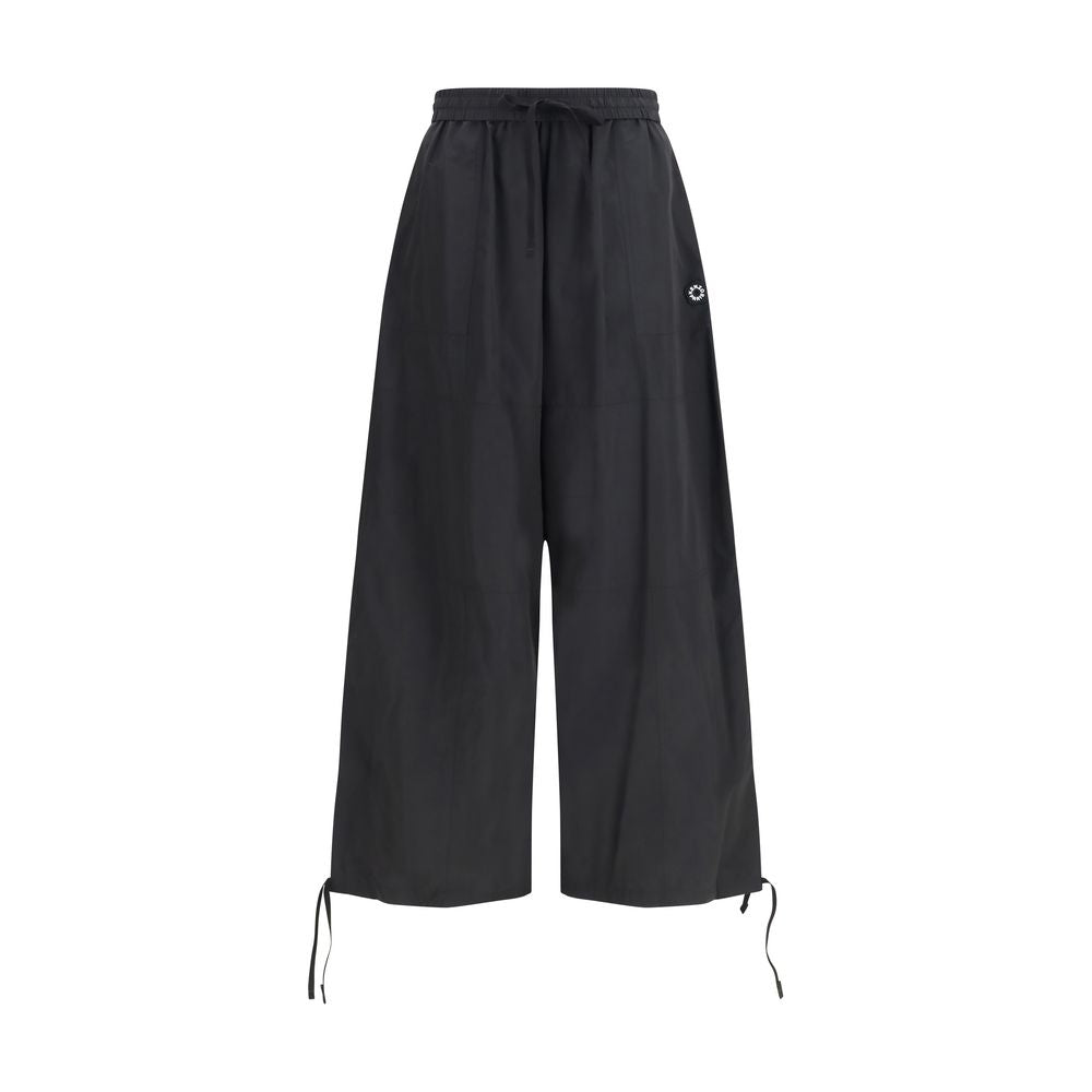 Pantalon décontracté en polyester noir de la marque Kenzo, coupe confortable et style moderne pour homme.