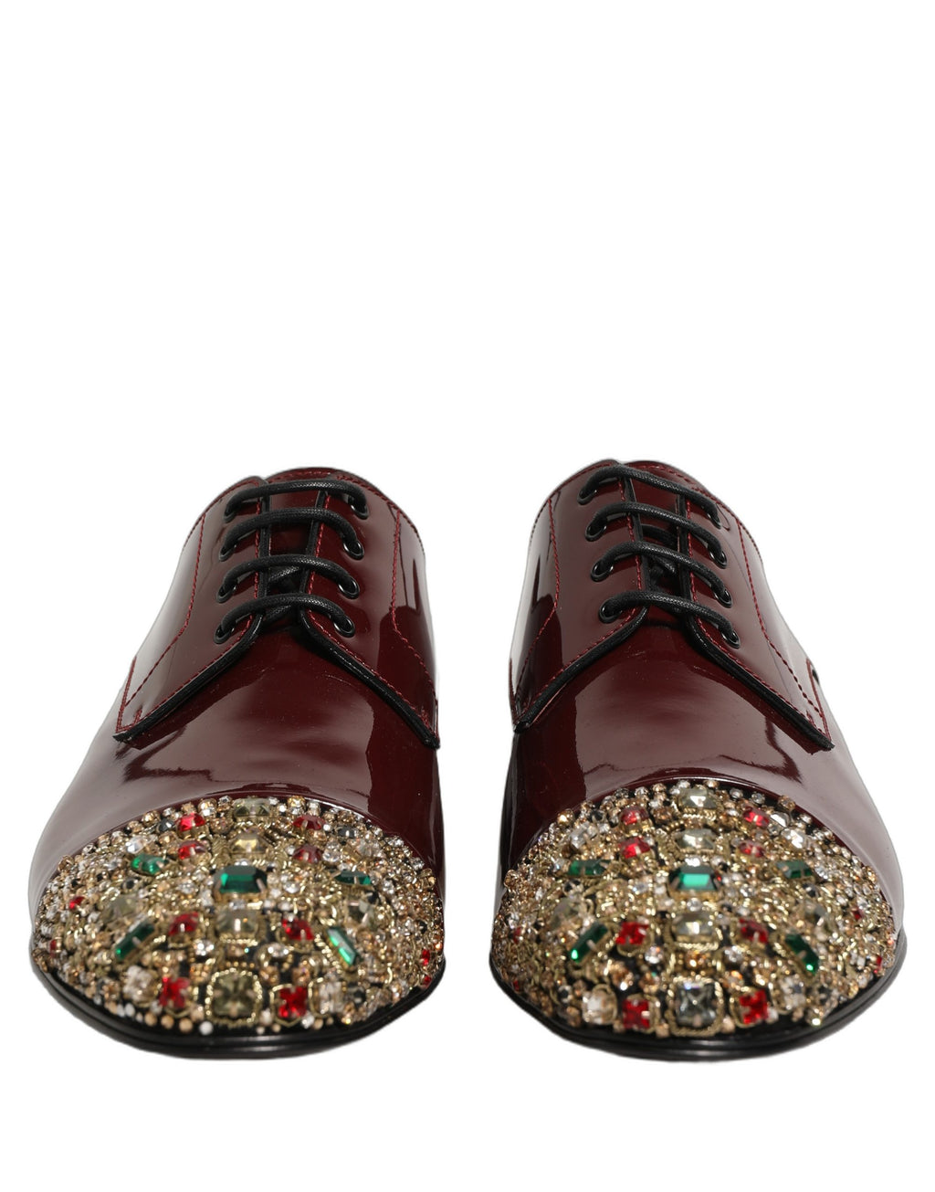 Chaussures Derby formelles Dolce & Gabbana marron avec ornements ornés, élégantes et raffinées, pour occasions spéciales.
