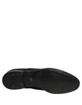 Chaussures Derby habillées en daim noir Dolce & Gabbana avec lacets, élégantes et sophistiquées pour occasion formelle.
