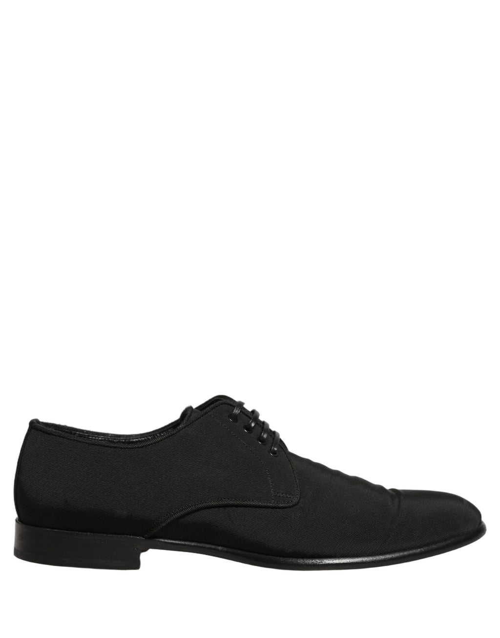 Chaussures de ville Derby en daim noir de Dolce & Gabbana avec lacets, style formel et élégance sophistiquée.