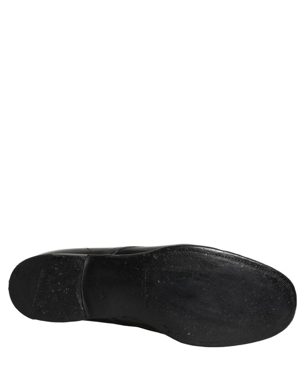 Chaussures Derby formelles en cuir noir Dolce & Gabbana avec lacets, élégantes et sophistiquées pour occasion spéciale.