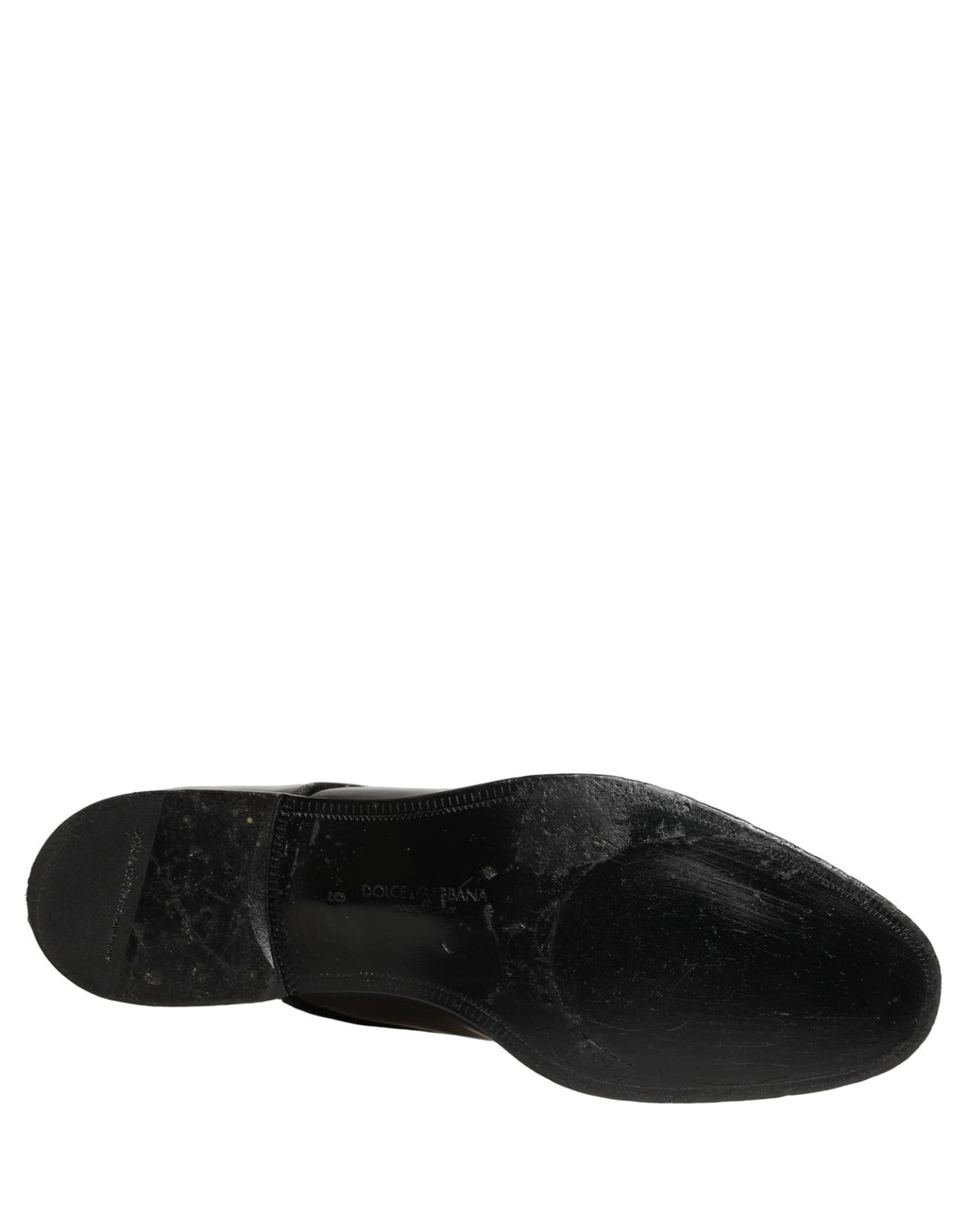 Chaussures Derby habillées en cuir noir de Dolce & Gabbana avec lacets, pour homme, élégantes et formelles.