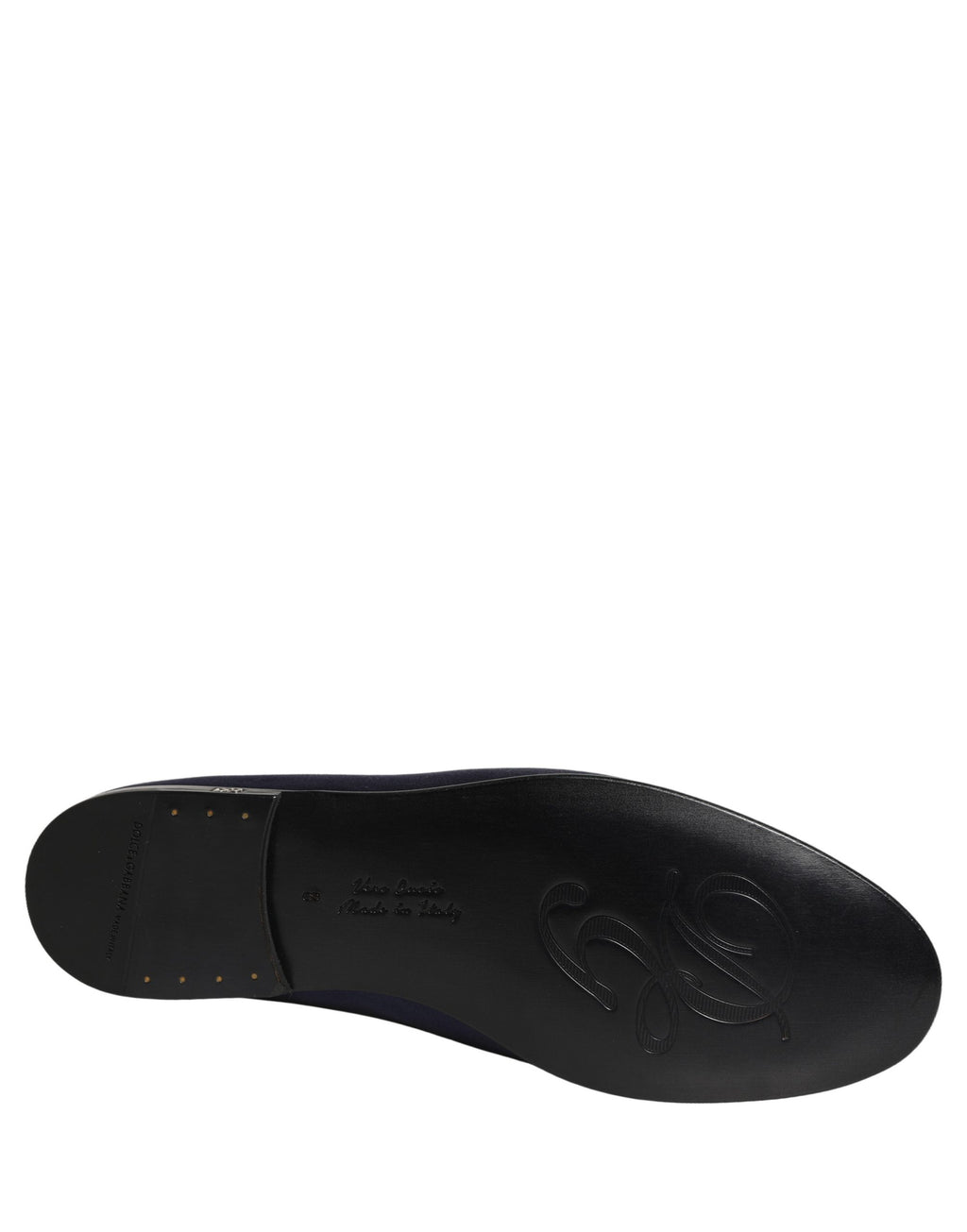 Chaussures Dolce & Gabbana ballerines en satin bleu avec logo, slip-on élégantes pour femme.