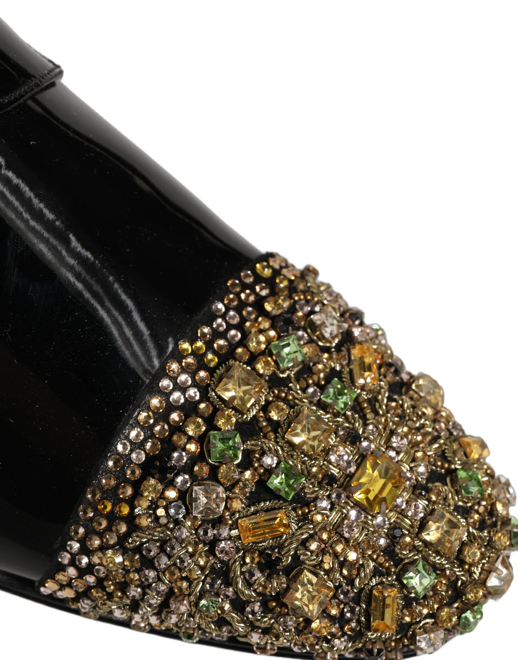 Chaussures derby noires pour homme Dolce & Gabbana avec embellissements élégants pour tenue formelle.
