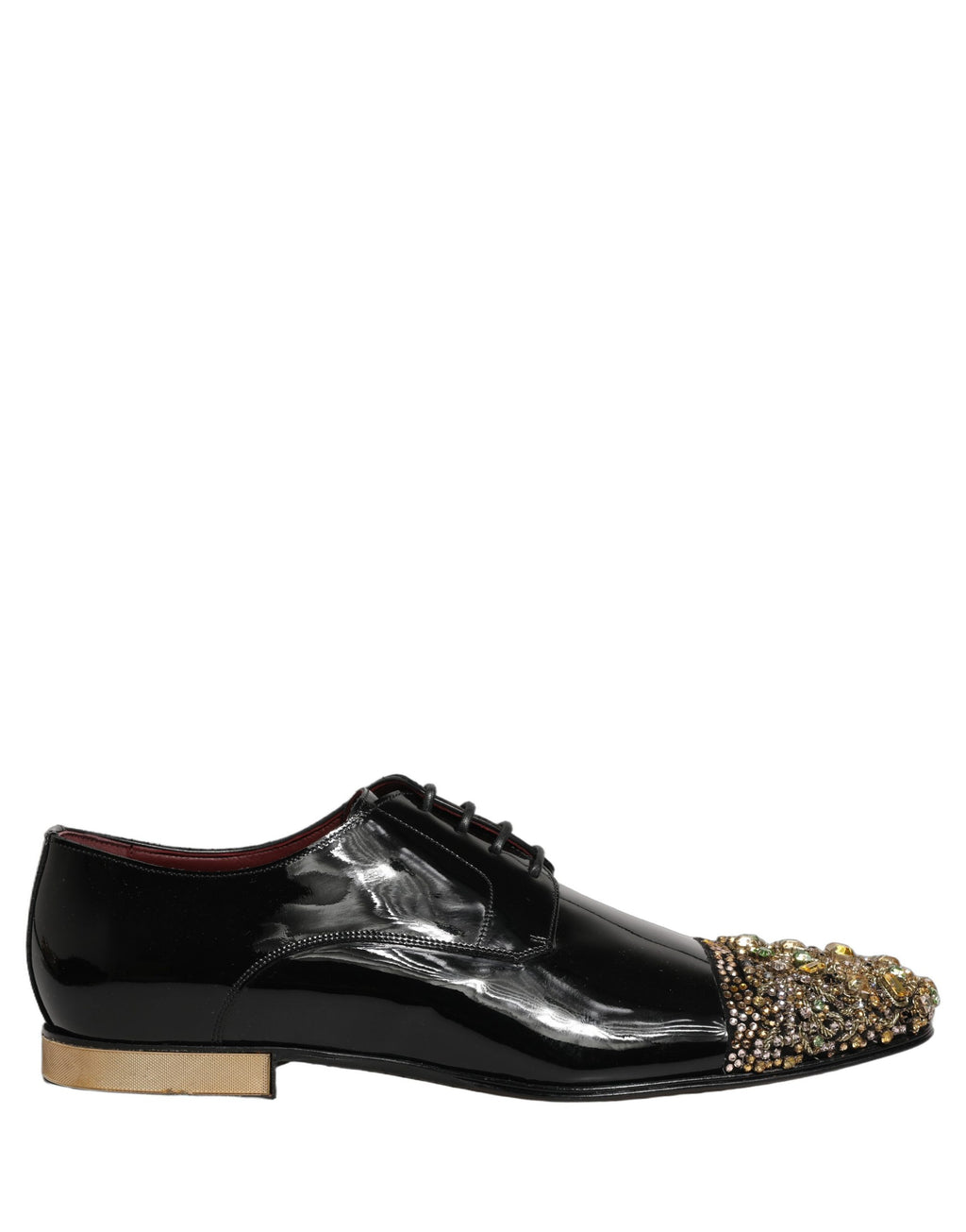 Chaussures formelles pour homme Dolce & Gabbana Derby noires avec embellissements élégants, en cuir et style sophistiqué
