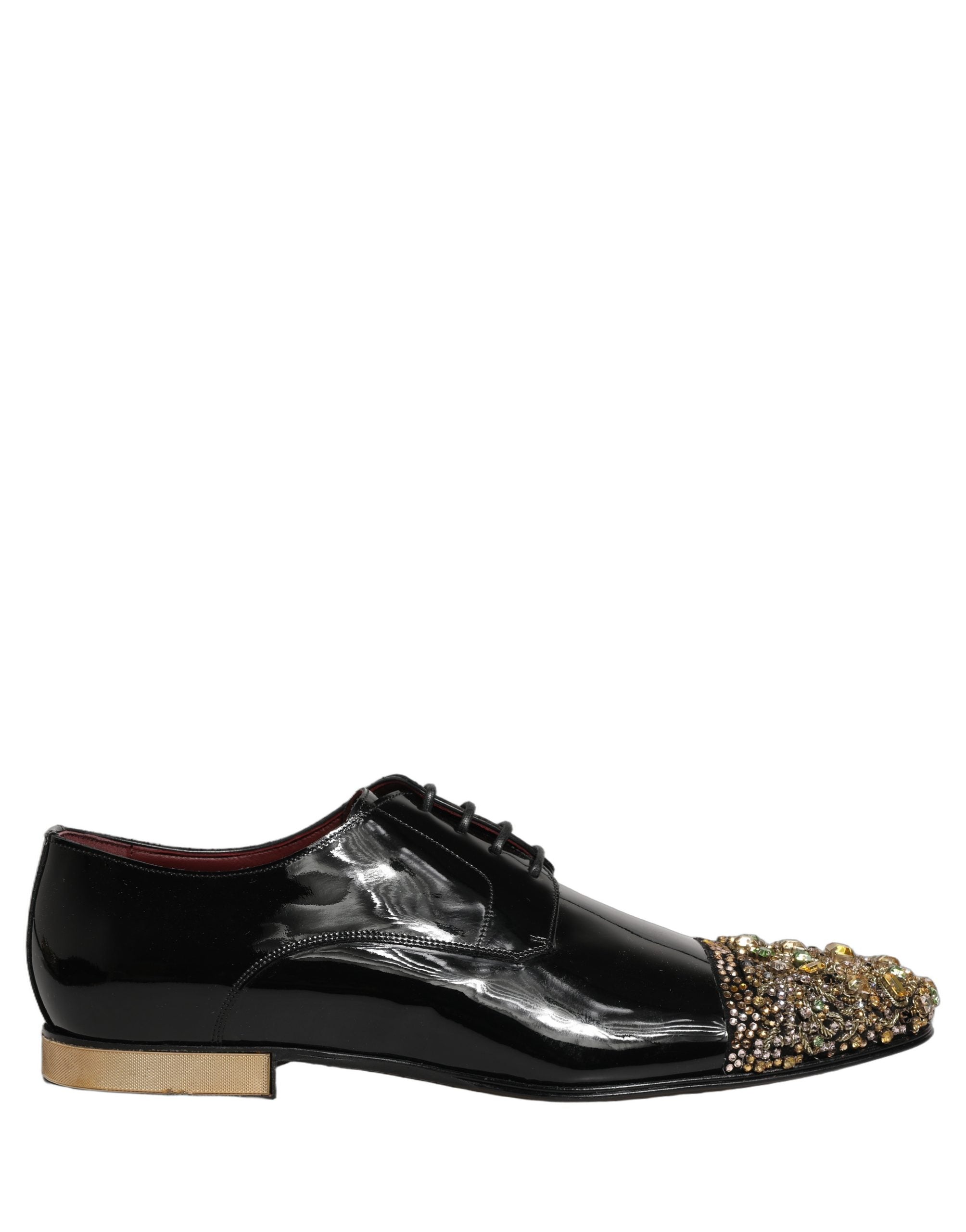 Chaussures formelles pour homme Dolce & Gabbana Derby noires avec embellissements élégants, en cuir et style sophistiqué
