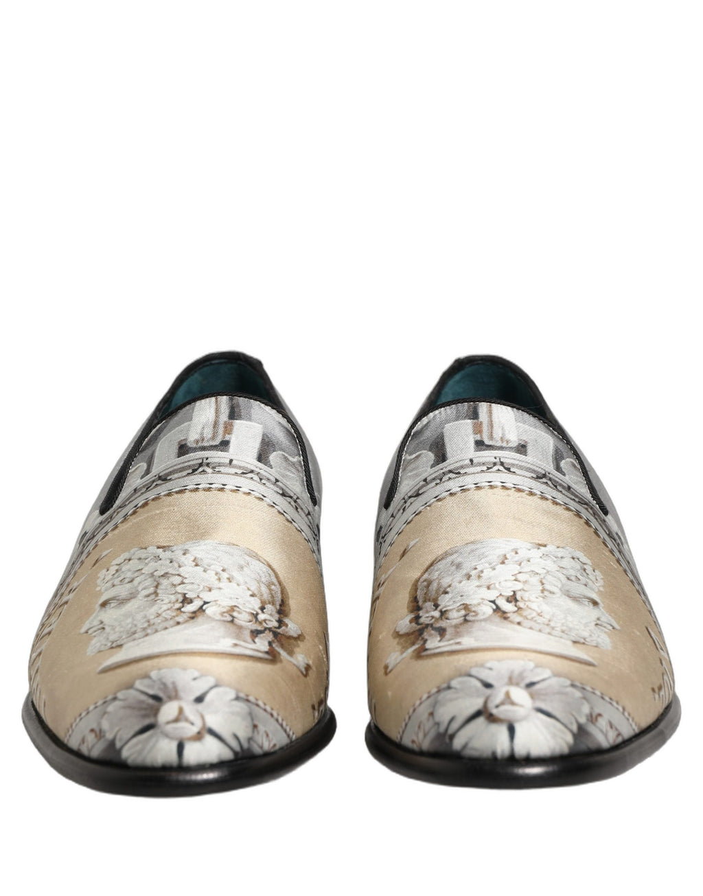 Chaussures mocassins Dolce & Gabbana Roman multicolores avec slip-on, style élégant et détails colorés visibles.