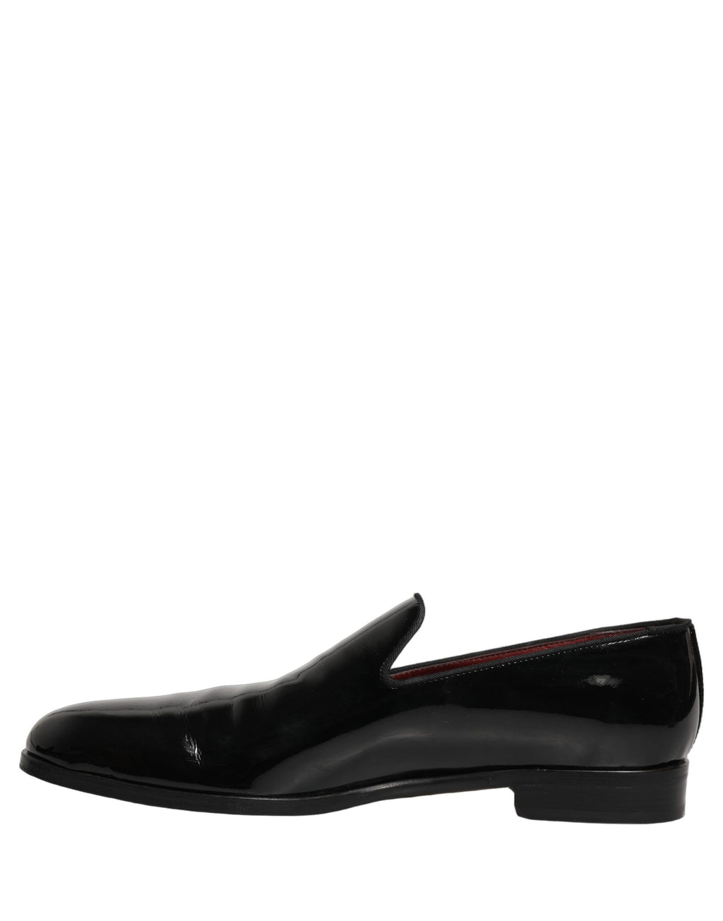 Chaussures mocassins pour homme en cuir verni noir de Dolce & Gabbana, élégantes et sophistiquées.