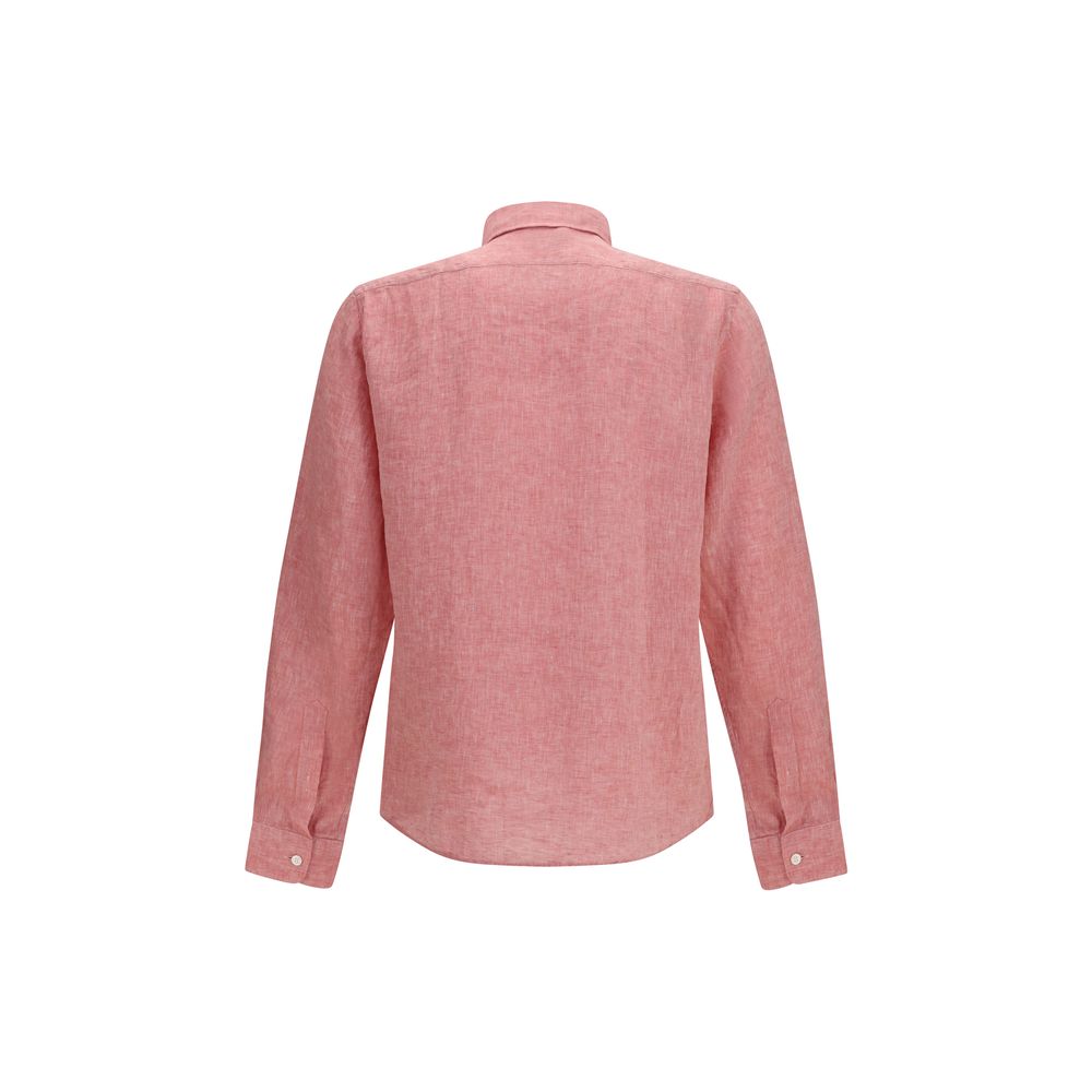Hugo Boss Black Multicolor Linen Shirt