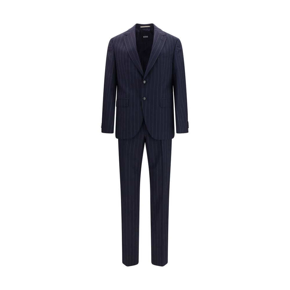 Hugo Boss Black blauer zweiteiliger Anzug aus Schurwolle von Oves Aries