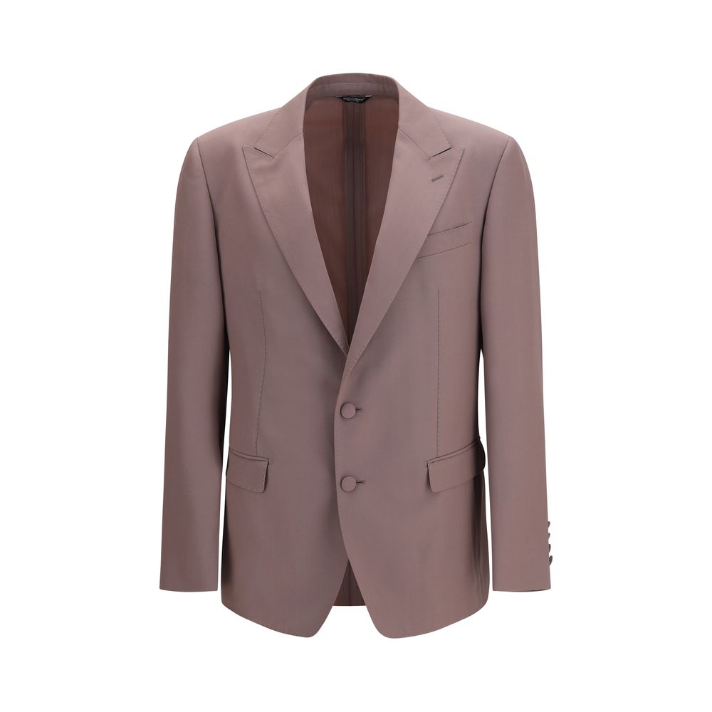 Veste en laine marron Dolce & Gabbana Aries Oves, coupe élégante, détails de finition raffinés, portée décontractée ou chic.