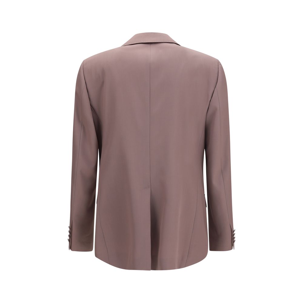 Veste en laine marron Dolce & Gabbana Oves Aries, style chaud et élégant, avec détails de finition sophistiqués.